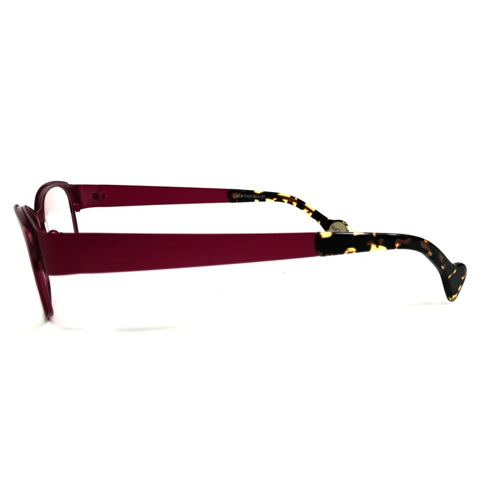 BOZ Eyeglasses Frames WALLIS 9284 Brown Fuchsia Cat Eye Full Rim 52-15-135